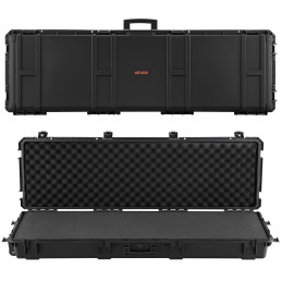 VEVOR 55-Inch Rolling Hard Rifle Case with Customizable Foam (IP67 Waterproof)
