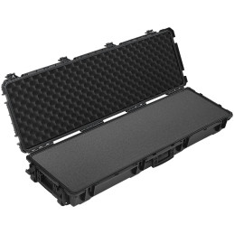 VEVOR 55-Inch Rolling Hard Rifle Case with Customizable Foam (IP67 Waterproof)