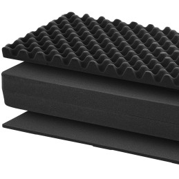VEVOR 55-Inch Rolling Hard Rifle Case with Customizable Foam (IP67 Waterproof)