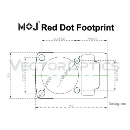 Vector Optics MOJ Red Dot Sight Offset Picatinny Mount