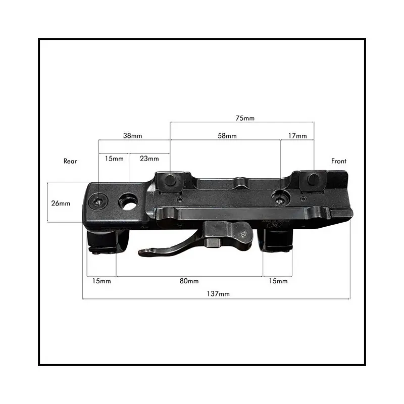 Contessa QD Ring Mount for Blaser R8/R93 ONLY BODY