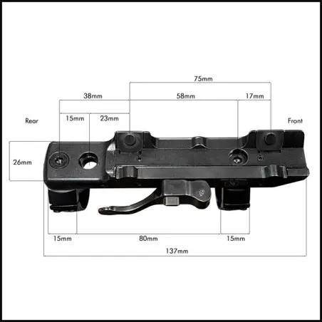 Contessa QD Ring Mount for Blaser R8/R93 ONLY BODY