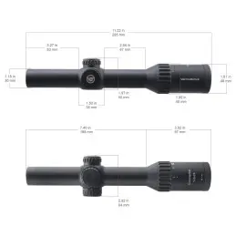 Vector Optics Continental ZOOM x8 1-8x24 SFP Hunting Scope ED