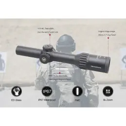 Vector Optics Continental ZOOM x8 1-8x24 SFP Tactical Scope ED
