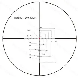 Vector Optics Continental ZOOM x8 3-24x56 SFP Hunting Scope ED