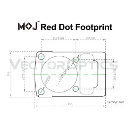 Vector Optics Frenzy 1x22x26 MOS Multi Reticles Pistoles sarkanā punkta mērķis