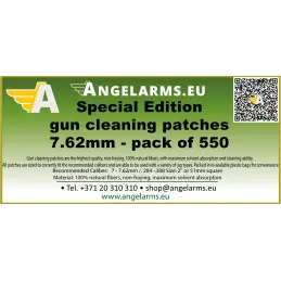 AngelArms gun cleaning patch 7.62mm - pack of 550