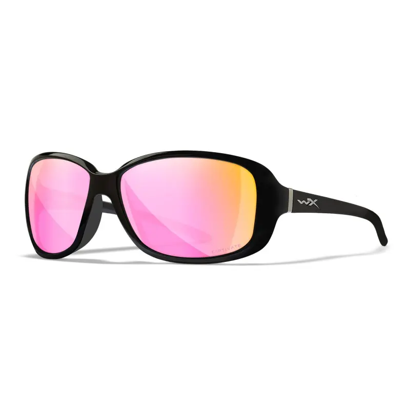 Wiley-X WX Affinity sunglasses (Gloss Black / CAPTIVATE™ Polarized Rose Gold Mirror)