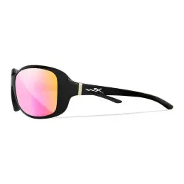 Wiley-X WX Affinity sunglasses (Gloss Black / CAPTIVATE™ Polarized Rose Gold Mirror)