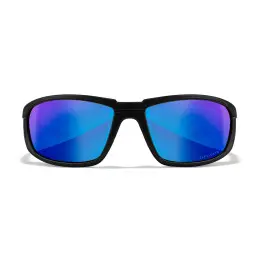 Wiley-X WX Boss sunglasses (Matte Black/CAPTIVATE™ Polarized Blue Mirror)