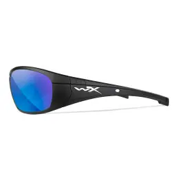 Wiley-X WX Boss sunglasses (Matte Black/CAPTIVATE™ Polarized Blue Mirror)