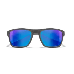 Wiley-X WX Kingpin sunglasses (Matte Graphite/CAPTIVATE™ Polarized Blue Mirror)