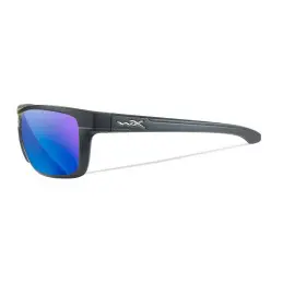 Wiley-X WX Kingpin sunglasses (Matte Graphite/CAPTIVATE™ Polarized Blue Mirror)