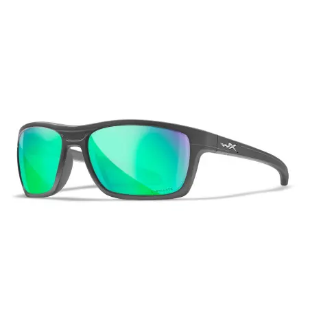 Wiley-X WX Kingpin sunglasses (Matte Graphite/CAPTIVATE™ Polarized Green Mirror)