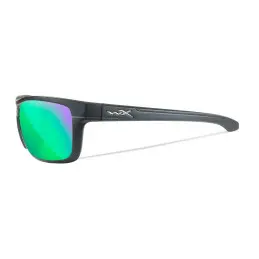 Wiley-X WX Kingpin sunglasses (Matte Graphite/CAPTIVATE™ Polarized Green Mirror)