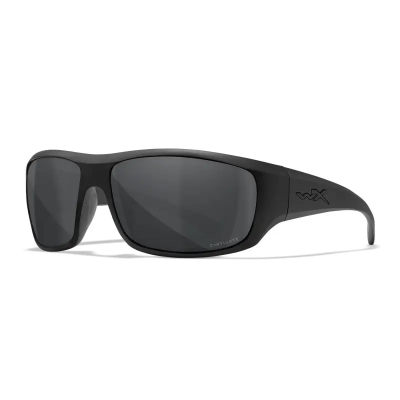 Wiley-X WX Omega sunglasses (Matte Black/CAPTIVATE™ Polarized Grey)