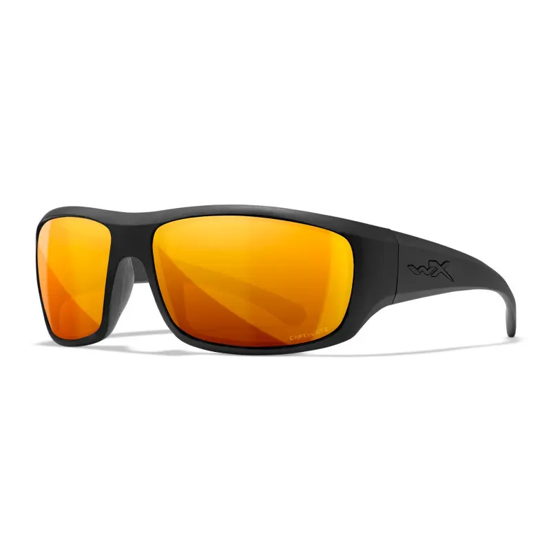 Wiley-X WX Omega sunglasses (Matte Black/CAPTIVATE™ Polarized Bronze Mirror)