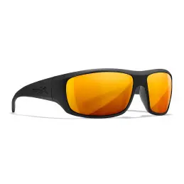 Wiley-X WX Omega sunglasses (Matte Black/CAPTIVATE™ Polarized Bronze Mirror)