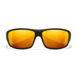 Wiley-X WX Omega sunglasses (Matte Black/CAPTIVATE™ Polarized Bronze Mirror)