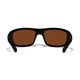 Wiley-X WX Omega sunglasses (Matte Black/CAPTIVATE™ Polarized Bronze Mirror)