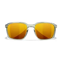Wiley-X WX Alfa sunglasses (Gloss Crystal Light Olive/CAPTIVATE™ Polarized Bronze Mirror)