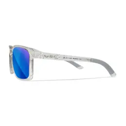 Wiley-X WX Alfa sunglasses (Gloss Clear Crystal/CAPTIVATE™ Polarized Blue Mirror)