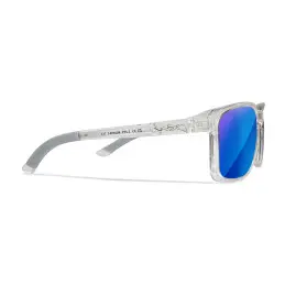 Wiley-X WX Alfa sunglasses (Gloss Clear Crystal/CAPTIVATE™ Polarized Blue Mirror)