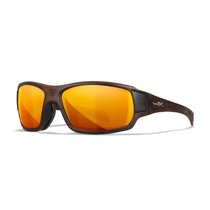 Wiley-X WX Breach sunglasses (Matte Hickory Brown/CAPTIVATE™ Polarized Bronze Mirror)