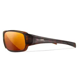 Wiley-X WX Breach sunglasses (Matte Hickory Brown/CAPTIVATE™ Polarized Bronze Mirror)