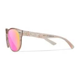 Wiley-X WX Covert sunglasses (Crystal Blush/CAPTIVATE™ Polarized Rose Gold Mirror)