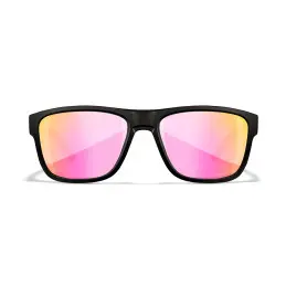 Wiley-X WX Ovation sunglasses (Matte Black/CAPTIVATE™ Polarized Rose Gold Mirror)