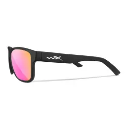 Wiley-X WX Ovation sunglasses (Matte Black/CAPTIVATE™ Polarized Rose Gold Mirror)