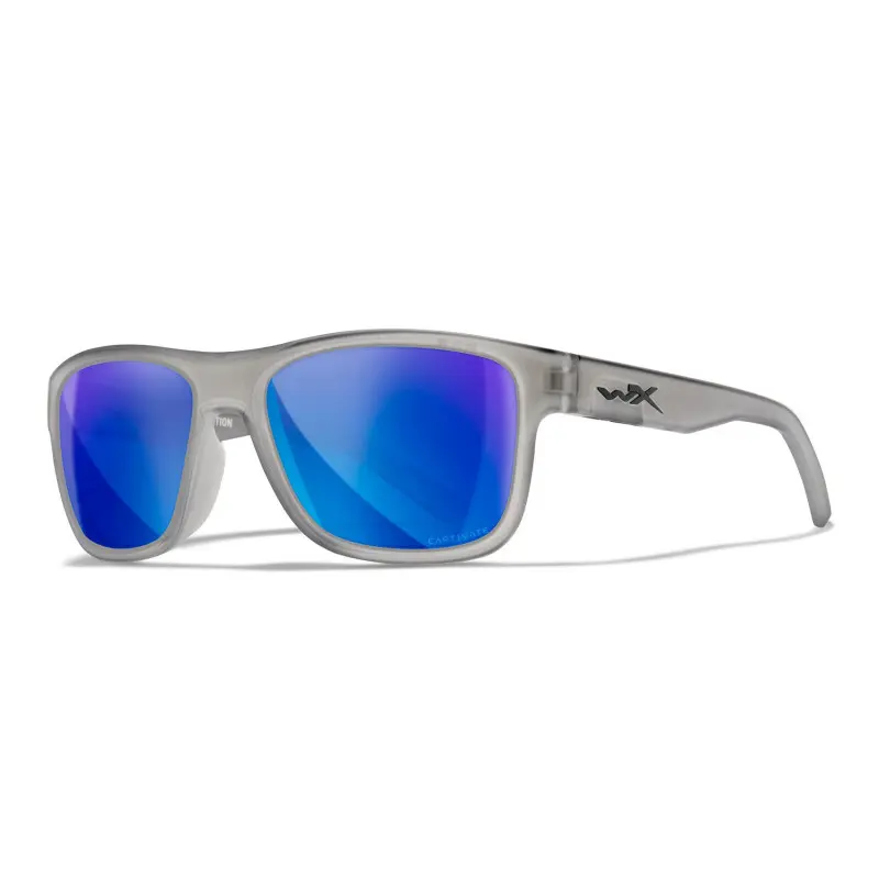 Wiley-X WX Ovation sunglasses (Matte Slate/CAPTIVATE™ Polarized Blue Mirror)