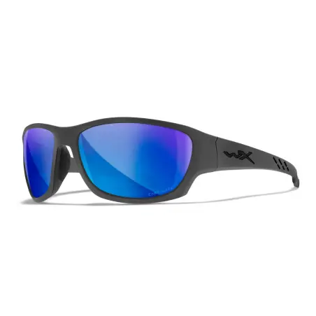 Wiley-X WX Climb sunglasses (Matte Grey/CAPTIVATE™ Polarized Blue Mirror)