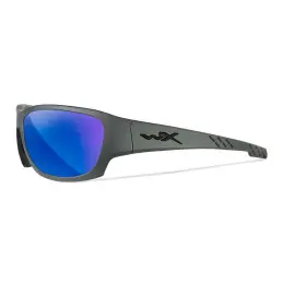 Wiley-X WX Climb sunglasses (Matte Grey/CAPTIVATE™ Polarized Blue Mirror)