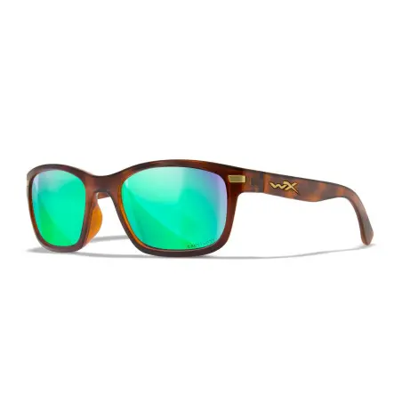 Wiley-X WX Helix sunglasses (Gloss Demi/CAPTIVATE™ Polarized Green Mirror)