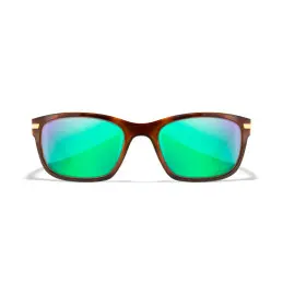 Wiley-X WX Helix sunglasses (Gloss Demi/CAPTIVATE™ Polarized Green Mirror)
