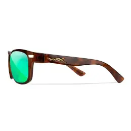 Wiley-X WX Helix sunglasses (Gloss Demi/CAPTIVATE™ Polarized Green Mirror)