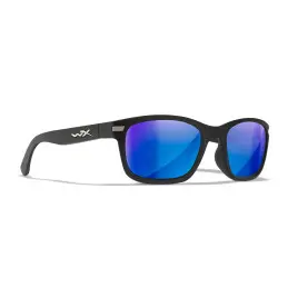 Wiley-X WX Helix sunglasses (Matte Black/CAPTIVATE™ Polarized Blue Mirror)