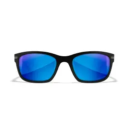 Wiley-X WX Helix sunglasses (Matte Black/CAPTIVATE™ Polarized Blue Mirror)