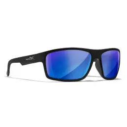 Wiley-X WX Peak sunglasses (Matte Black/CAPTIVATE™ Polarized Blue Mirror)