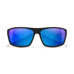 Wiley-X WX Peak sunglasses (Matte Black/CAPTIVATE™ Polarized Blue Mirror)