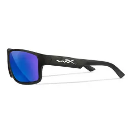 Wiley-X WX Peak sunglasses (Matte Black/CAPTIVATE™ Polarized Blue Mirror)