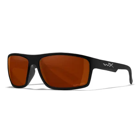 Wiley-X WX Peak sunglasses (Matte Black/CAPTIVATE™ Polarized Copper)