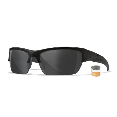 Wiley-X WX Valor 2.5 sunglasses (Matte Black/Clear, Smoke Grey, Light Rust )