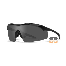 Wiley-X WX Vapor 2.5 sunglasses (Matte Black/Clear, Smoke Grey, Light Rust)