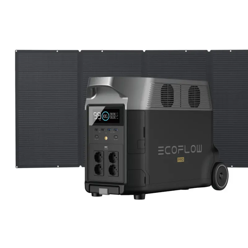 EcoFlow DELTA Pro (3600Wh) + 400W 2 Portable Solar Panel