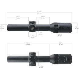 Vector Optics Continental x6 1-6x24 Tactical LPVO Riflescope FDE