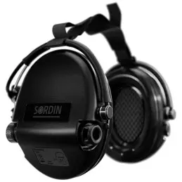 Sordin Supreme MIL AUX Hearing Protection - Active Military Hearing Protector - AUX Connector & Neckband